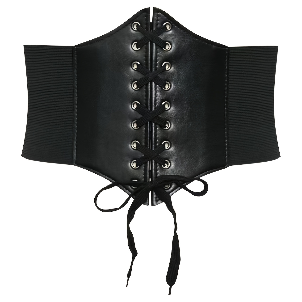 TEMU Cinturón de color sólido para mujer | Cinturón de cintura decorativo ancho estilo corte, banda elástica de moda para ceñir la cintura, regalo