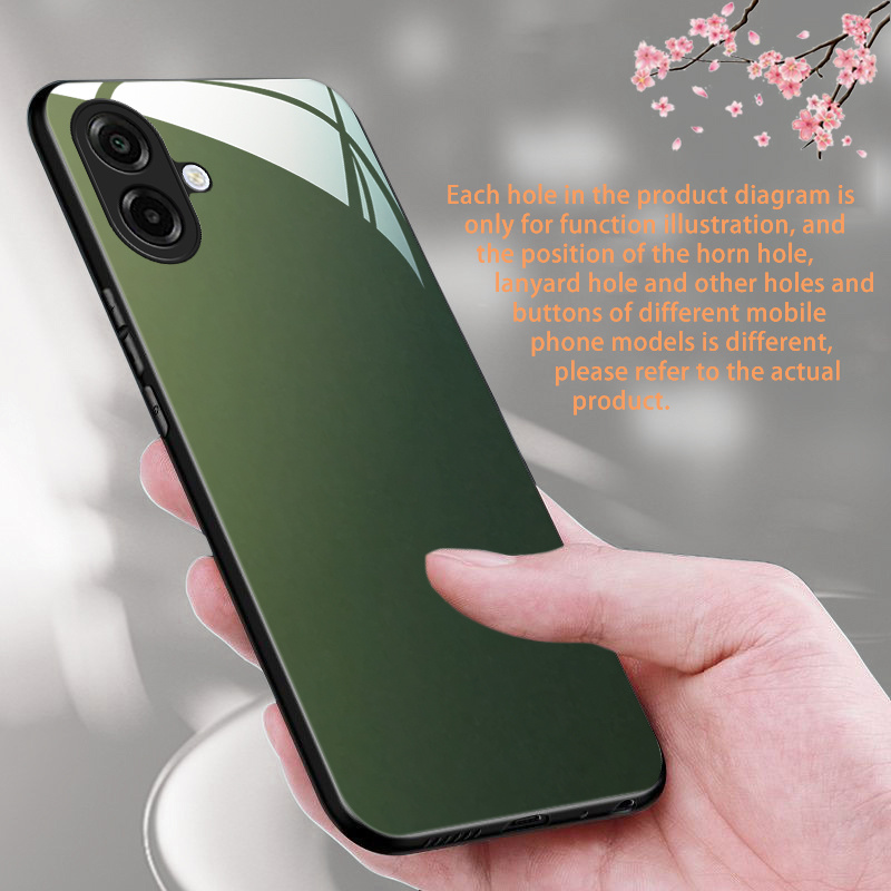 TEMU Phone Case - Minimalist Cool Gradient Protective Cover Case Made Of Pc And Glass For For Galaxy A07