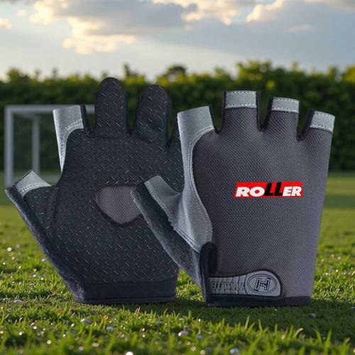 1pc roller style outdoor gloves polyester materialventilate with grippy palm touchscreen compatible for outdoor activities like roller skating hiking cycling unisex design