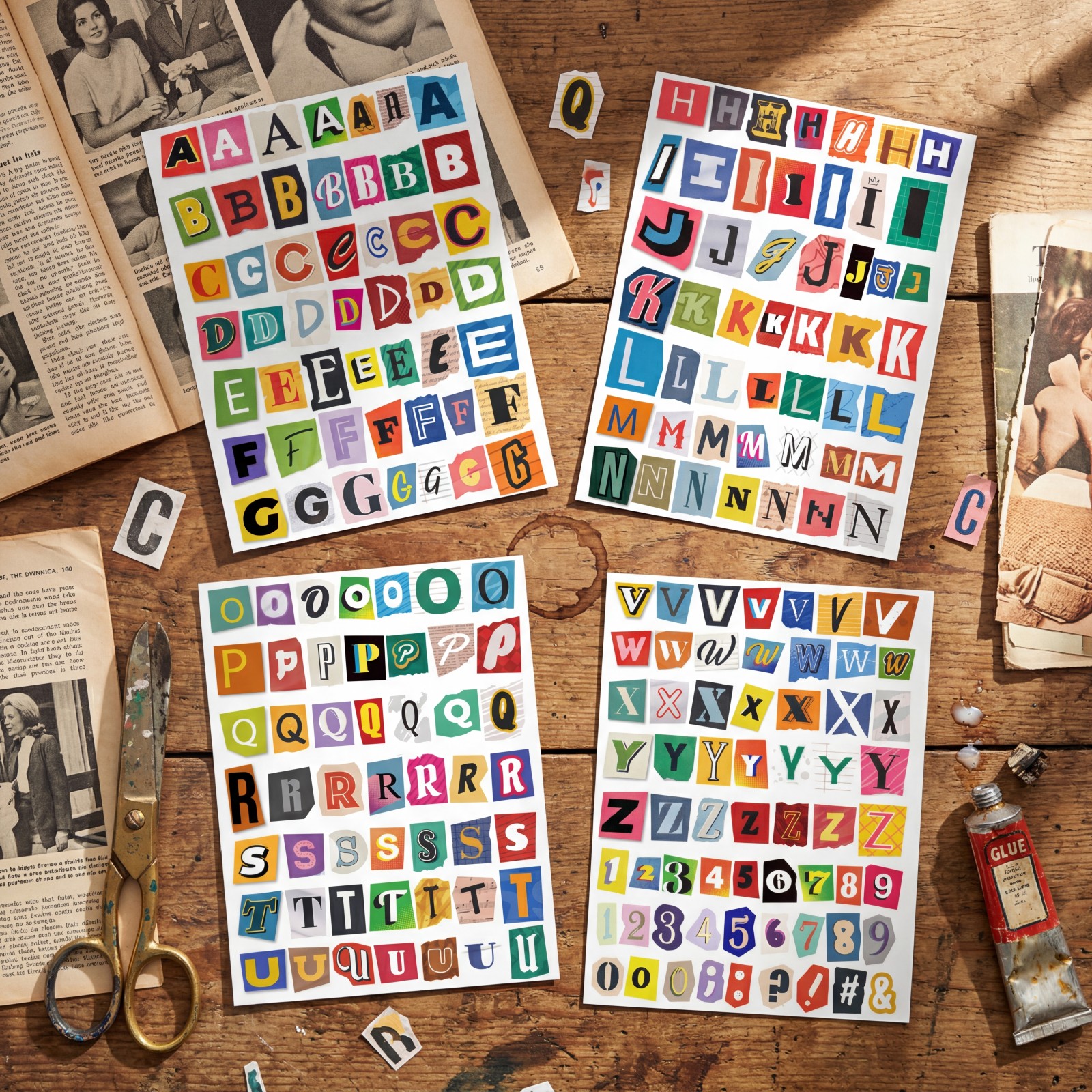 scrapbooking supplies sold on Temu Canada