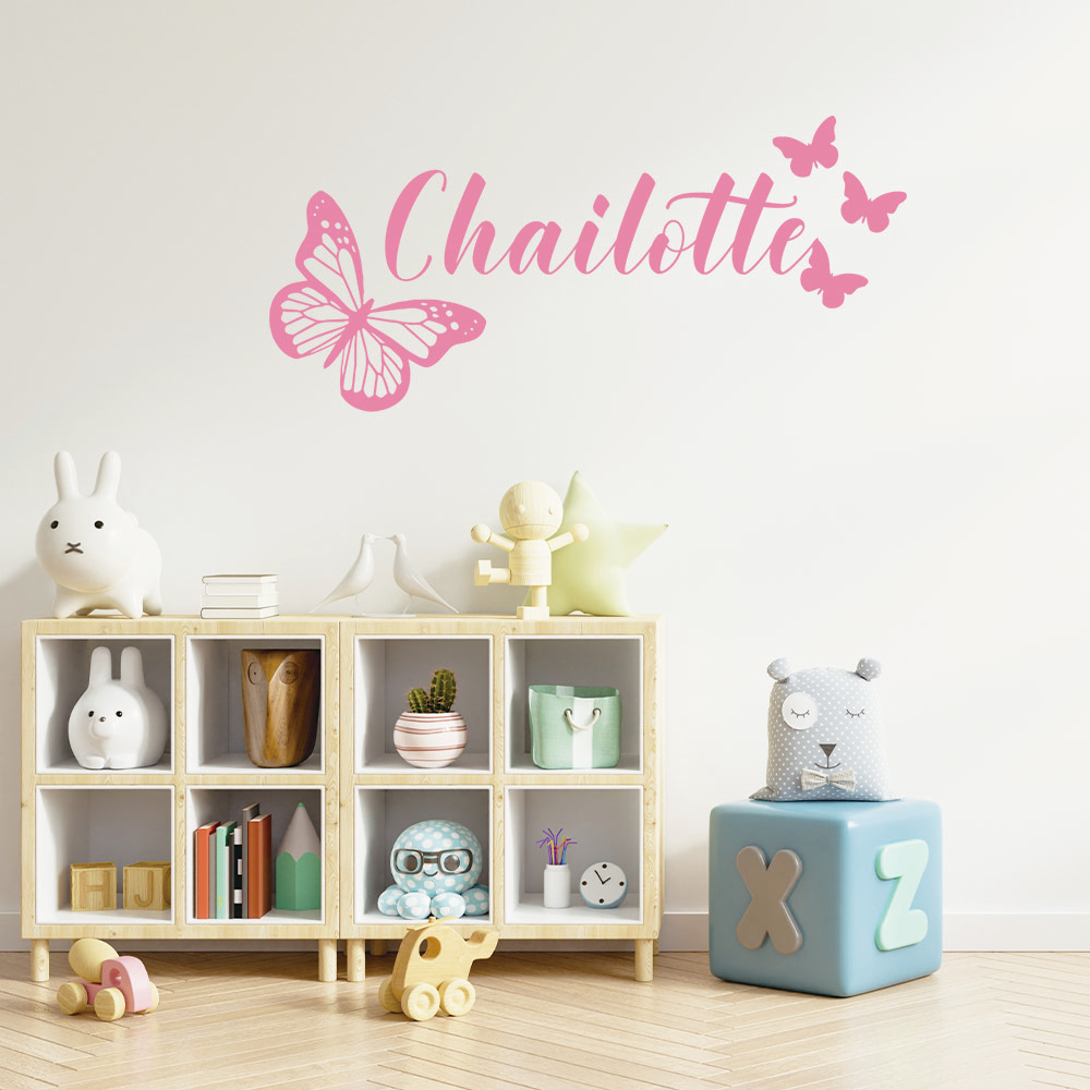 Fox Wall Decal Custom Name Cute Fox Nursery Wall Sticker Personalised Kids  Room Decal | Icon Wall Stickers Wall Names For Kids Room, image size:1000x1000