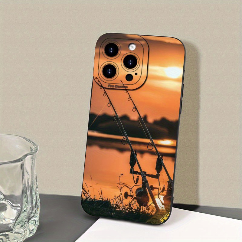TEMU Phone Case - Time Pattern Mobile Phone Case Features A -edge Matte Tpu Lens That Offers Complete Protection. It Has A Matte Texture, Is Non-slip