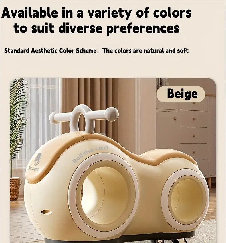 Baby Walker & Toddler Balance Bike with 4-Wheel Stability, 220lb Anti-Tip, Music & Lights - Indoor/Outdoor Ride-On Toy for 12-24 Month Boys & Girls, Parent-Child Interactive Learning Bike, Ideal First Birthday Gift (Pink/Green/Blue/Yellow)