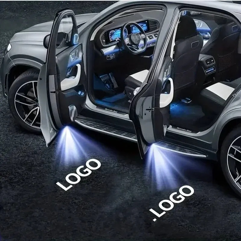 TEMU Universal Car Welcome Light, Suitable For , Fade-proof Car Welcome Light, Car Accessory Gift (2pcs) Wireless Car Welcome Light, Car Height, Car