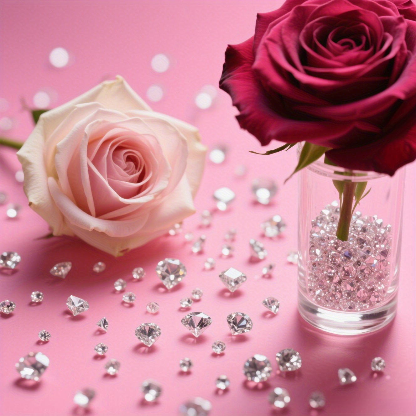 E-shop 6980-teiliges Transparentes Strass-Set in 5 Größen: 12mm, 10mm, 8mm, 6mm, 3mm – Ideal für Vasenfüller, Hochzeitsdekoration, Heimdekoration,