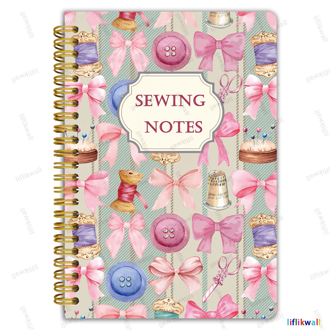 TEMU Reative Sewing Notebook, Colorful Sewing Theme, Suitable For Sewing Enthusiasts, Patching Enthusiasts, And Handicraft Enthusiasts, Gift For