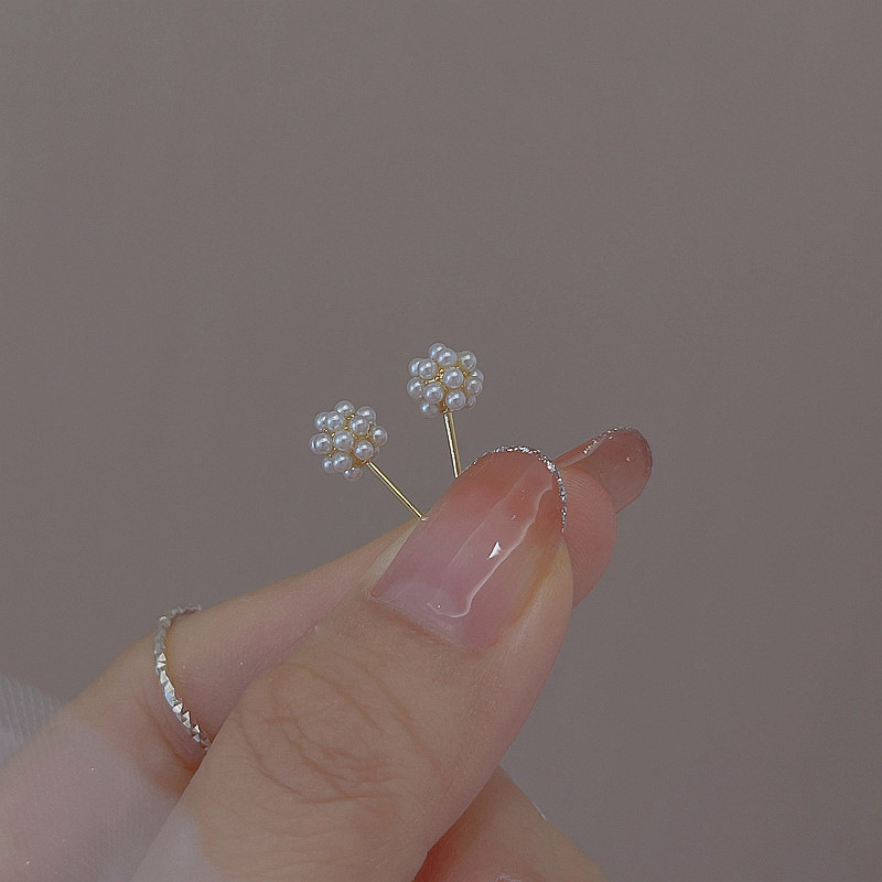 2pcs Vintage French Mini Stud Earrings, Elegant Temperament All-match, Suitable For Daily /vacation/valentine's Day/birthday/mother's Day/wedding/anniversary Gift
