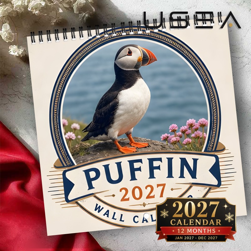 TEMU Calendrier mural 2027, Calendrier mural 2027 , Planificateur mensuel 12 mois, Calendrier mural carré de 8,3 x 8,3 pouces avec motif de fleurs ,