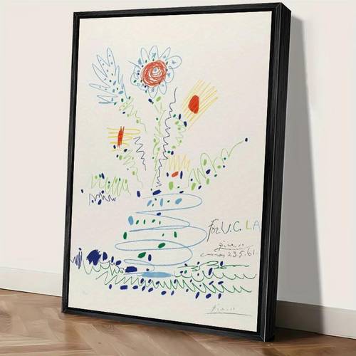 item picture 2d flat 2d flat 2d flat 1pc framed abstract canvas art modern wall art poster for bathroom living room bedroom aesthetic wall decor ready to hang high quality birthday gift