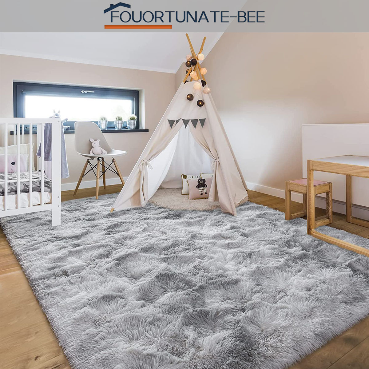 TEMU 160*200cm/62.99*78.74in Carpet For Living Room, Plush Rug, Bed Room Floor Fluffy Mats, Anti-slip Home Decor Rugs, Soft Velvet Carpets, Room