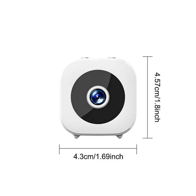 Cámara Mini Inalámbrica, 480P, WiFi 2.4GHz, Visualización Remota por App, Visualización en Línea en Múltiples Dispositivos, Ideal para Salas de Conferencias, Interiores y Exteriores, Fiestas, Mascotas, Seguridad del Hogar, Dispositivo con Carga USB