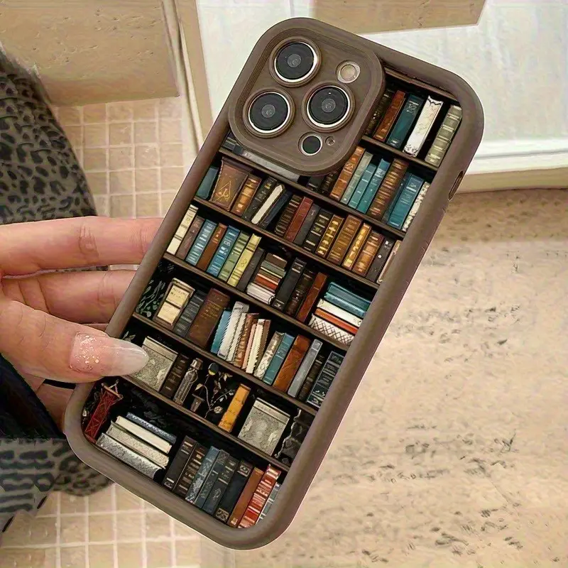 phone case 1pc bookshelf book pattern brown high bamboo - Temu United Arab Emirates phone case 1pc bookshelf book pattern brown high bamboo - Temu United Arab Emirates