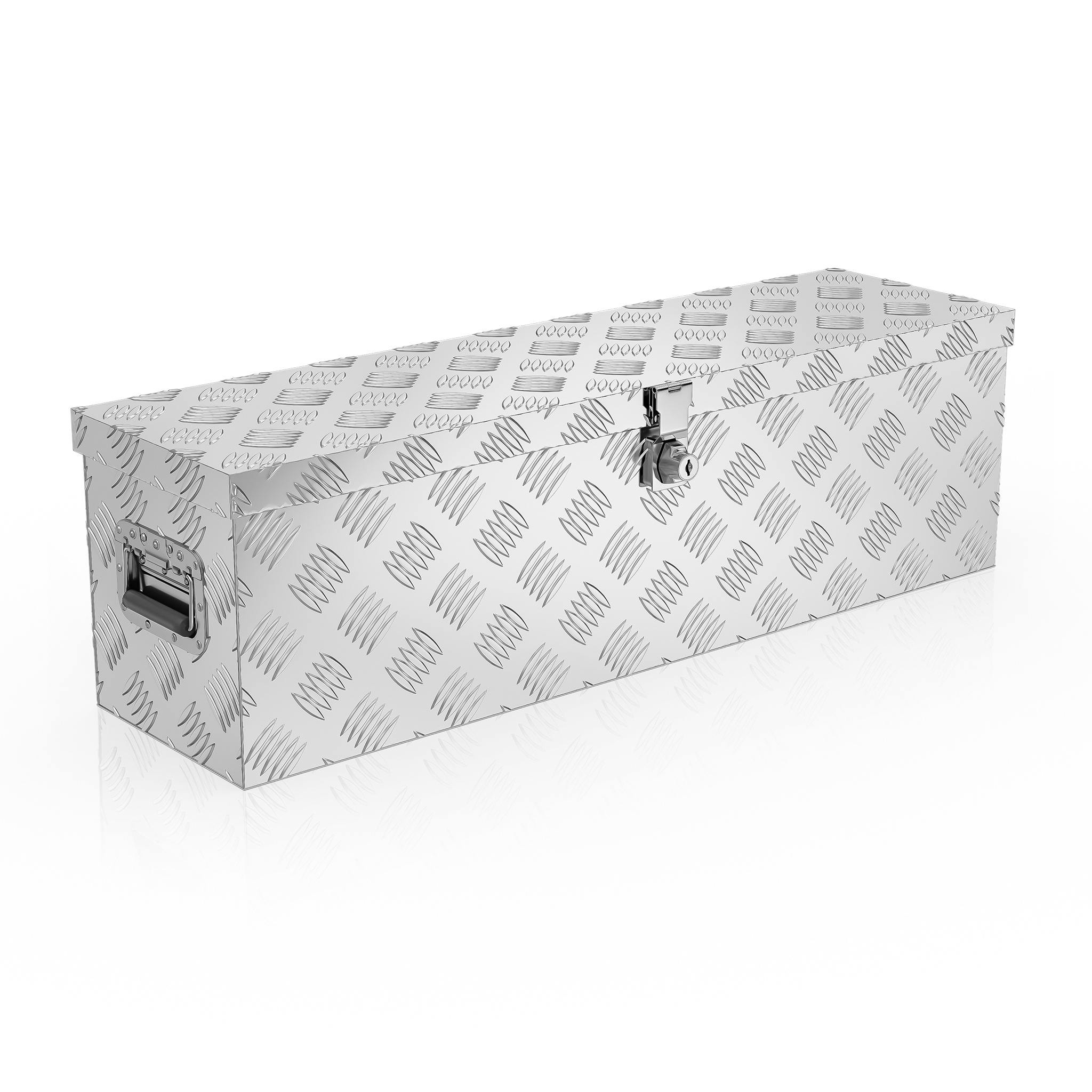 Acxin Aluminum Toolbox With Lock - Waterproof Storage Box With 2 Keys, Durable Organizer For Tools And Equipment, Ideal For Garage, Workshop, And Use, Tool Boxe