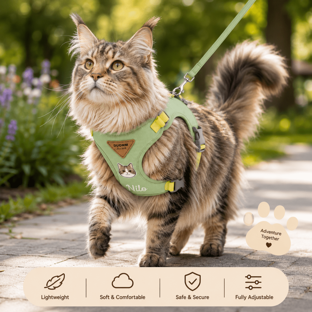 Custom Name Pet Leash for Cats and Dogs