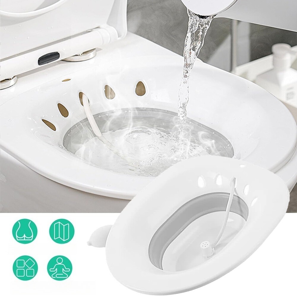 1pc Bidet Toilet Auxiliary Basin Female Private Washing Squat-free Care Basin For Pregnant Women Daily