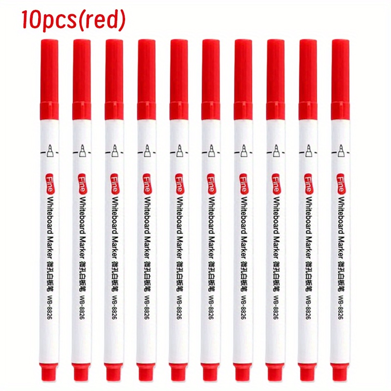 set 10 erasable fine point markers whiteboards featuring - Temu