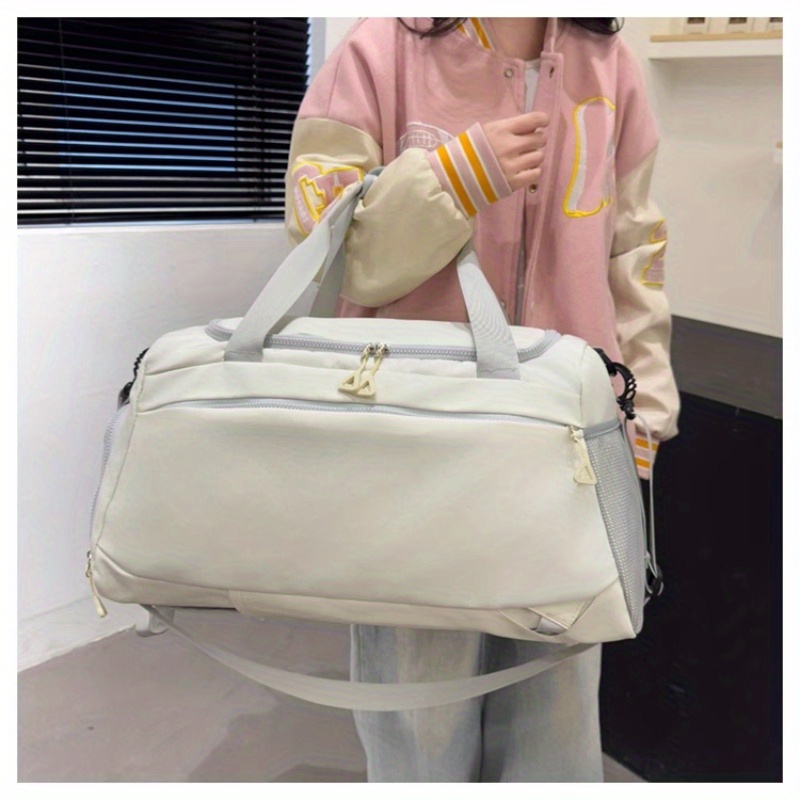 Gran Capacidad Bolsa de Gimnasio y Viaje - Convertible en Mano, Hombro o Mochila con Cierre de Cremallera - Equipaje Ligero y Duradero para Mujeres/Hombres, Negocios, Vacaciones, Yoga, Gimnasio - Compartimento Principal Espacioso & Organizador Frontal - Bolso Diario, Escapada de Fin de Semana, Diseño Minimalista, Correas Ajustables, Tote Portátil, Para Viajeros Frecuentes, Equipo Deportivo, Versátil, Costuras Reforzadas, Estilo Activo