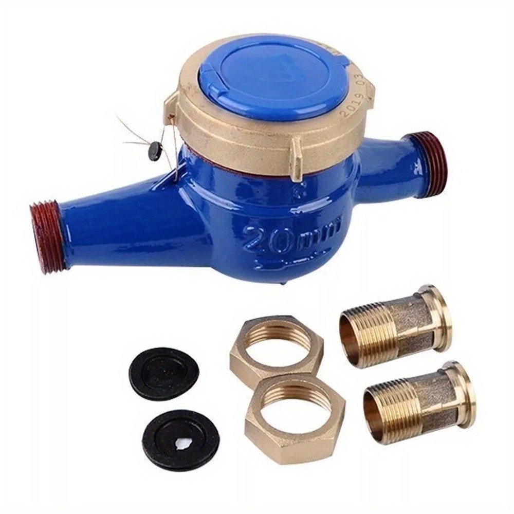 Bathroom Furniture Set, Home Decoration And Bathroom Supplies Mechanical Water Meter With Protective Cover 3/ 4" Cold Tap A Great Gift