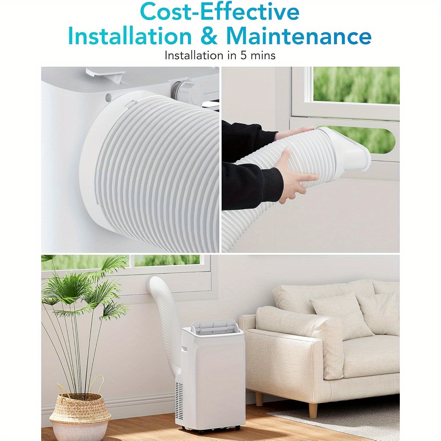 12 000 btu portable air conditioners portable ac remote room Temu