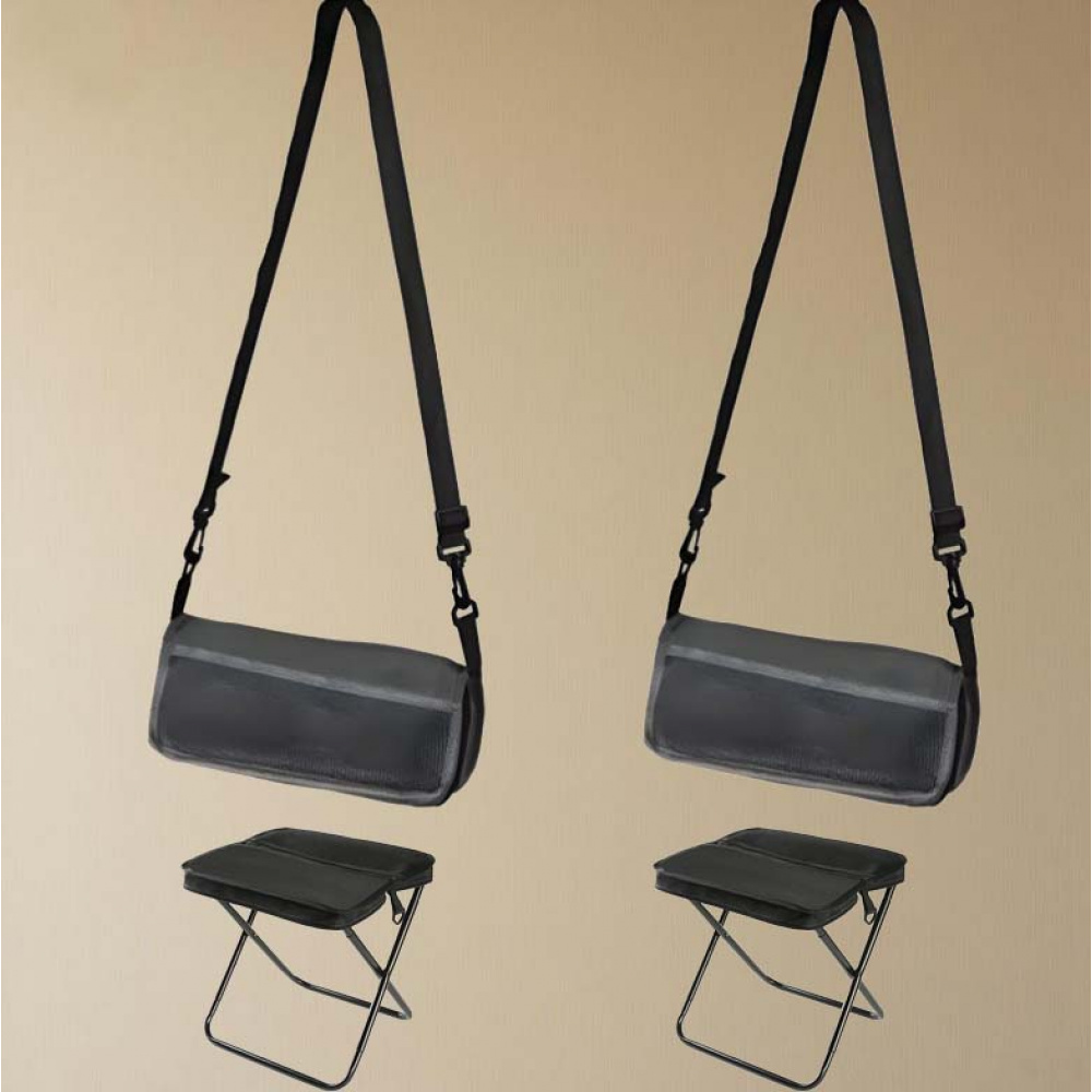 2 large portable folding stool backpack with lightweight design carbon steel skeleton bearing 120kg camping picnic beach outdoor leisure stool is compact and easy to essentials Product details 7