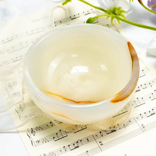 1pc bohemian stone bowl shaped ornament multi color marble pattern ideal for valentines day christmas halloween decor tabletop scene decoration unique gift for women christmas decor