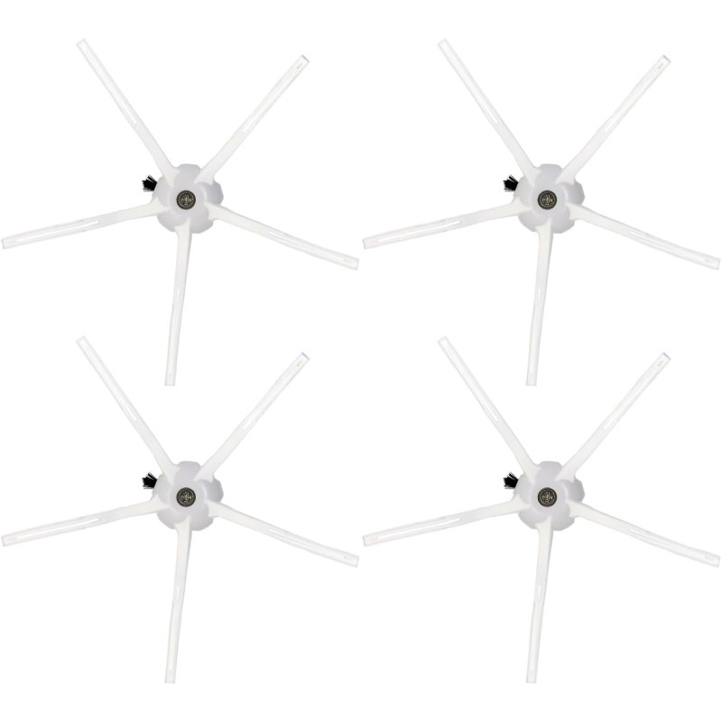 Silikon-Seitenbürsten Für Roborock (S4-S8, Q7, Q Revo, E-Serie) – 6 Stück, Verhedderungsfrei