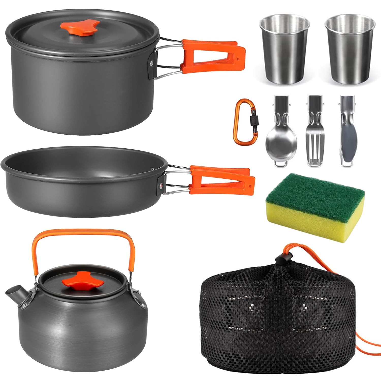 Image of Portable Outdoor Gear Pack For 4-5 , Equipped With Carry Bag For Hiking And Outdoor Adventure Use