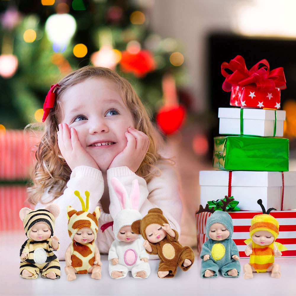 Mini Sleeping Doll Toy Set with 6 Styles