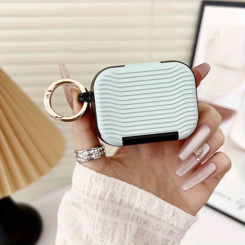 Wave Mirror Case for Apple for Airpods 4 2Nd Generation Wireless for Airpods 3 Headphones for Airpods 3 Makeup Mirror Pro Phone Stand 1/2 Generation Headphone Case