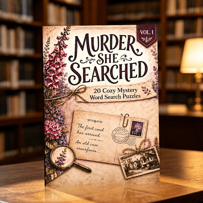 TEMU 100 Cases Suitable For Murder Mystery Book: Murder, She Searched - 100 Cozy Puzzles With Hidden Clues For, & Families | For Parties, Gifts, And
