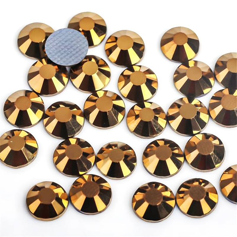 TEMU 2d Flat - 2-6.5mm Glass Hotfix Rhinestone 3d Flat Back Rhinestone Bag Clothing Decoration Additions 1479/281pcs (ss6-ss30)