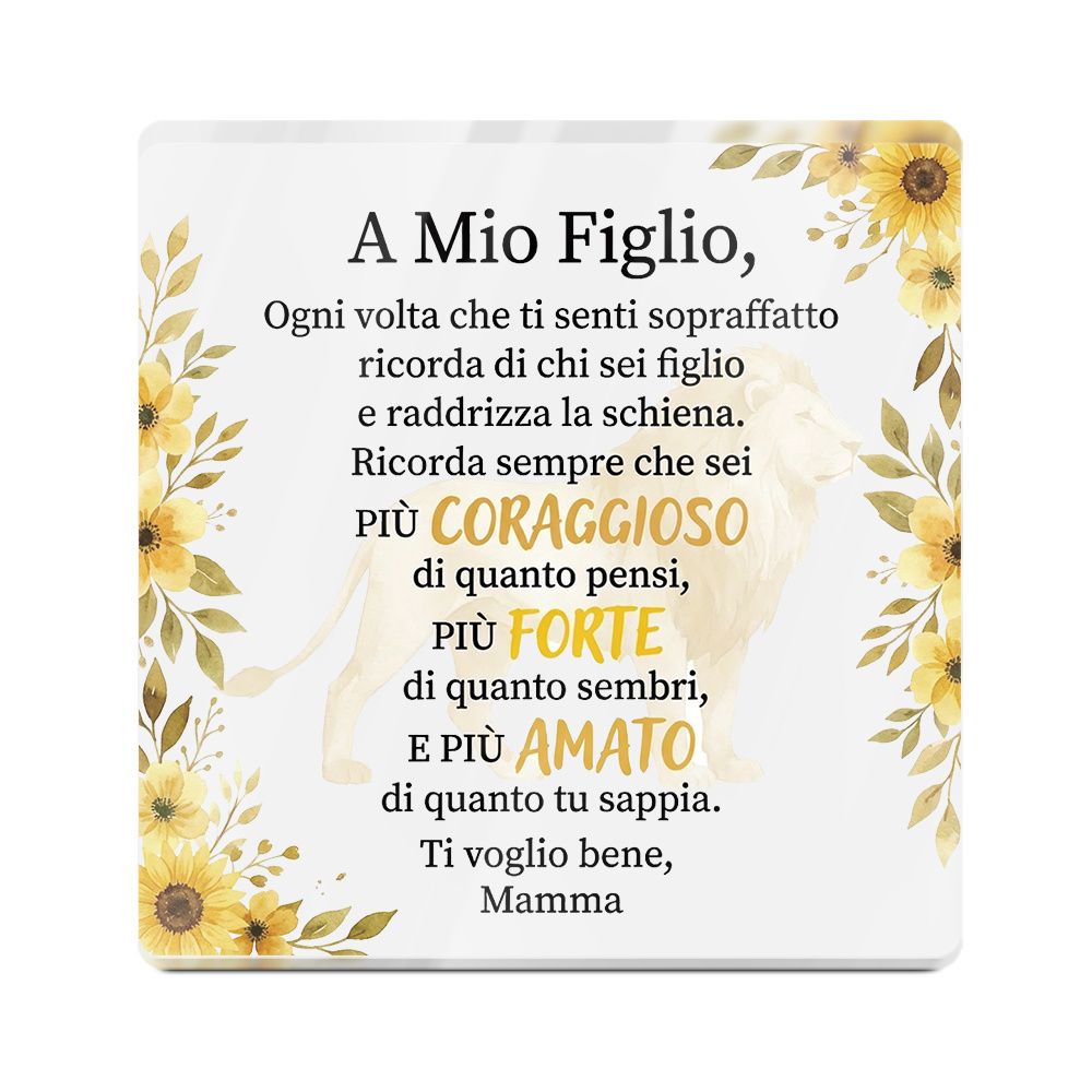 TEMU 2d Flat - [2d Flat] 1pc Putuo Decor Italian Acrylic Sign | 2d Decor For Son, Gift For Birthdays, Anniversaries, Wedding, Easter, Ramadan, Mardi