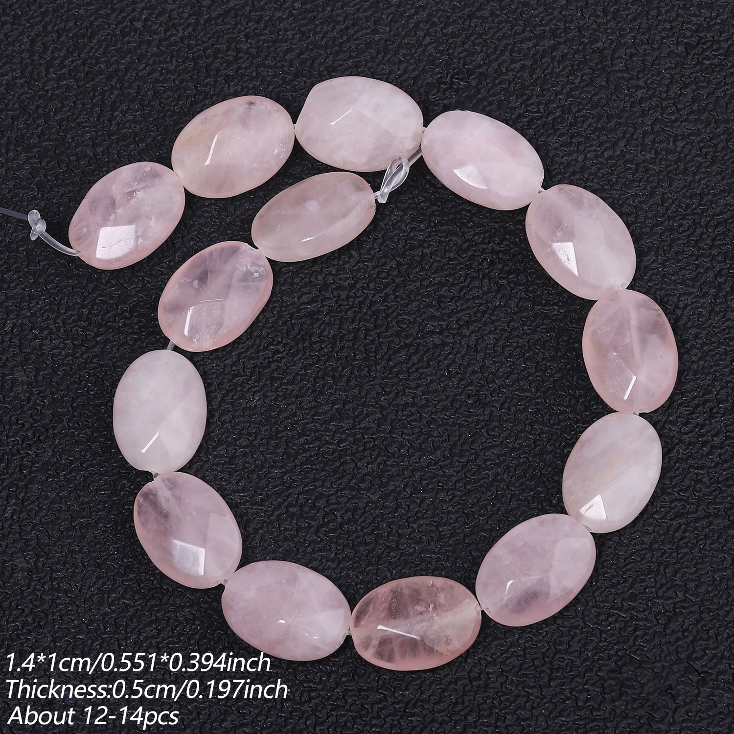TEMU 10x14mm Natural Quartz Oval Loose Beads For Gorgeous Bracelets, Necklaces, Earrings, Handicrafts, Jewelry Making Supplies, Women's Gifts