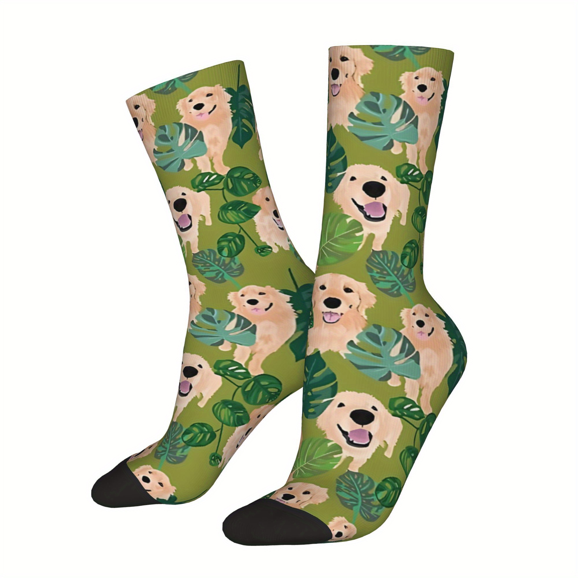 a set hip hop style socks featuring a vintage golden - Temu