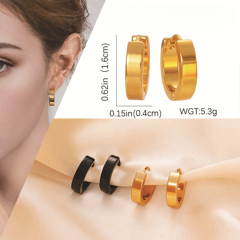 Men's & Women's Hypoallergenic 18K Plated Hoop Earrings