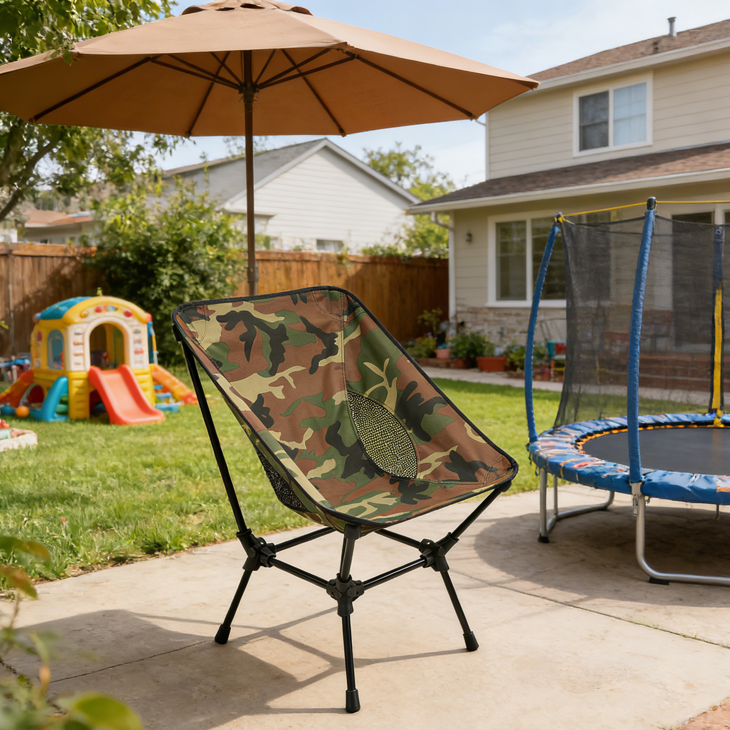 lightweight and compact folding chair for camping featuring breathable mesh ideal for outdoor activities like fishing hiking beach   and picnics Product details 0