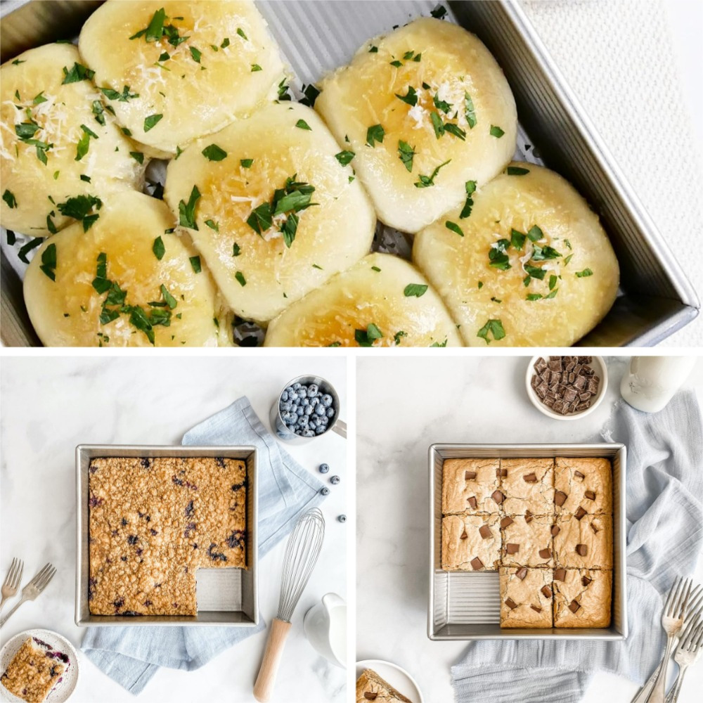 1pc inch aluminum square cake tray removable bottom oven Temu