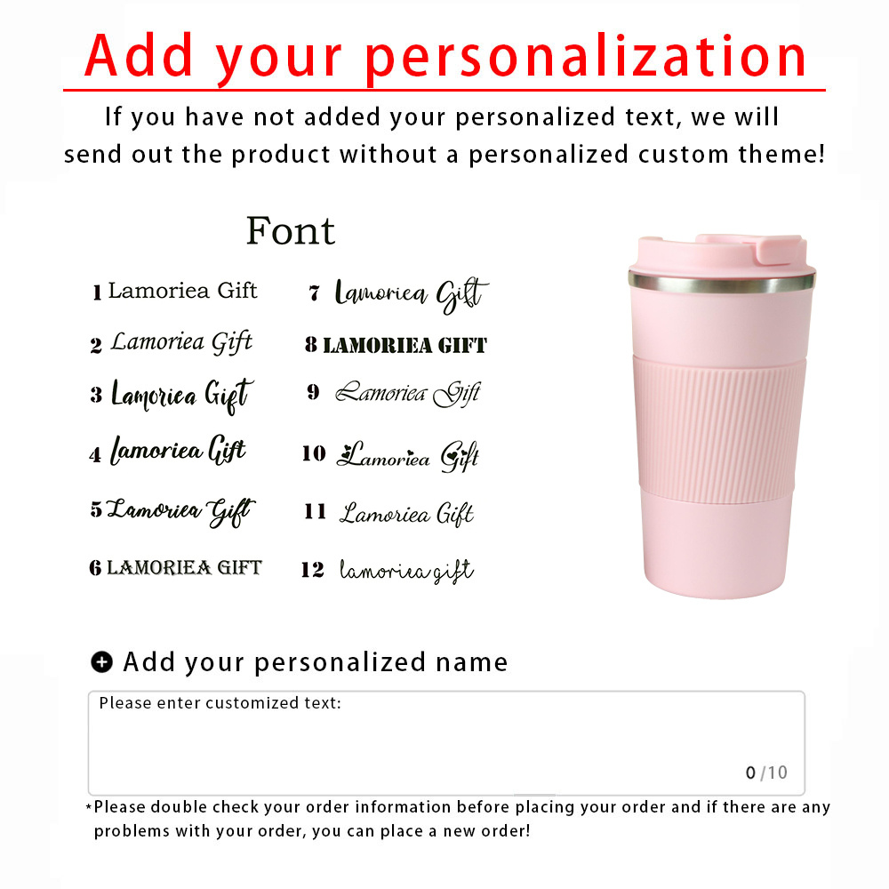 TEMU Personalized Coffee Mugs, Custom Engraved Name Travel Coffee Cups, Insulated Stainless Steel Cups, Reusable Travel Mugs, Christmas Gifts,