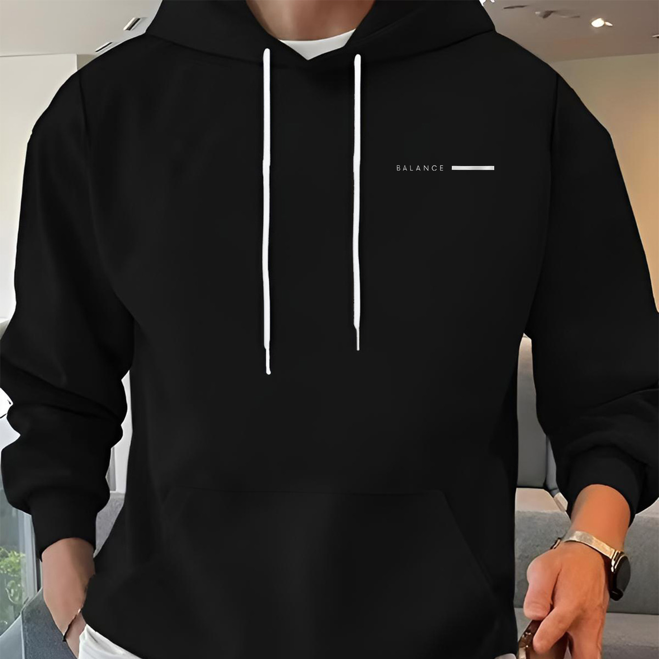

1pc Letter - , Fit, Pullover , Knitted Sweatshirt For /