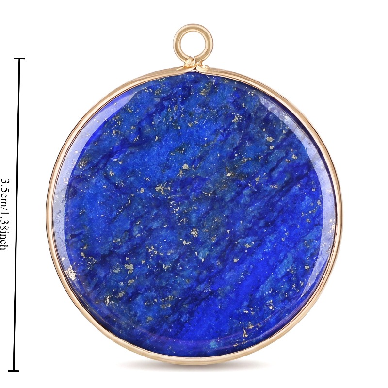 TEMU Natural Round Disc Pendant For Handmade Jewelry Diy Enthusiasts, Jewelry Designers, Women Vintage-style Accessories, And Meditation & Yoga