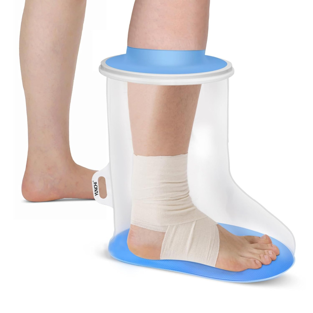 Shower Foot Cover 40cm Non-slip Base Sealed Isolation Elastic Opening For Ankle Wound Care