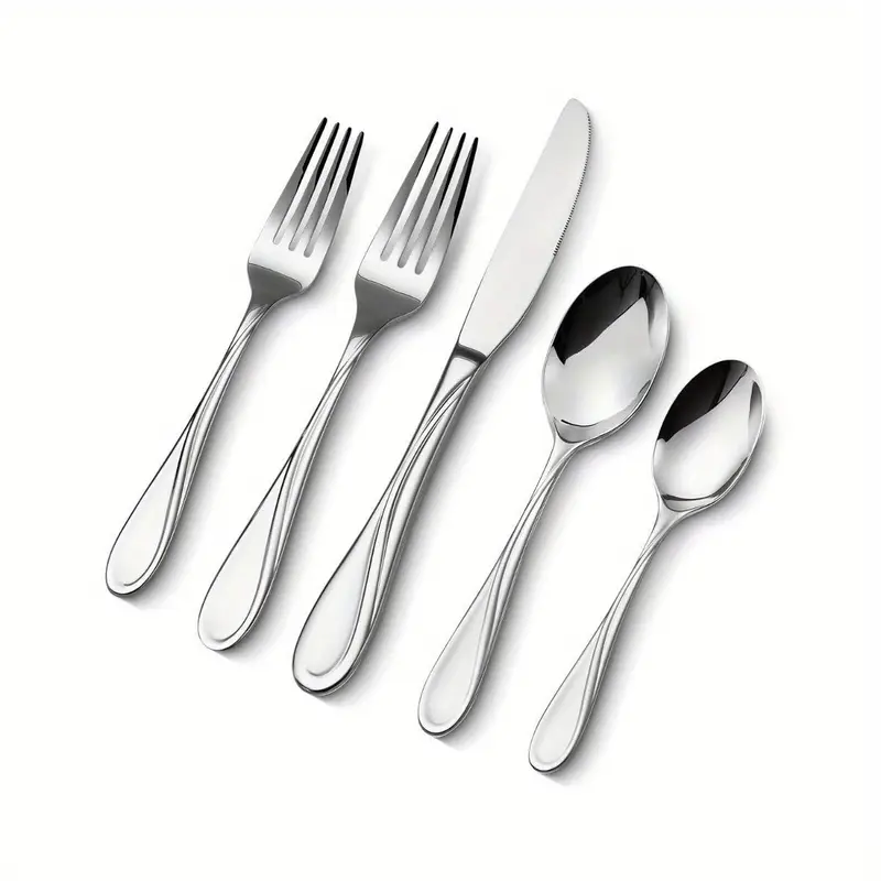 65pie silveryware set stainless steel cutlery flatware utensil kitchen for 12 Product details 0