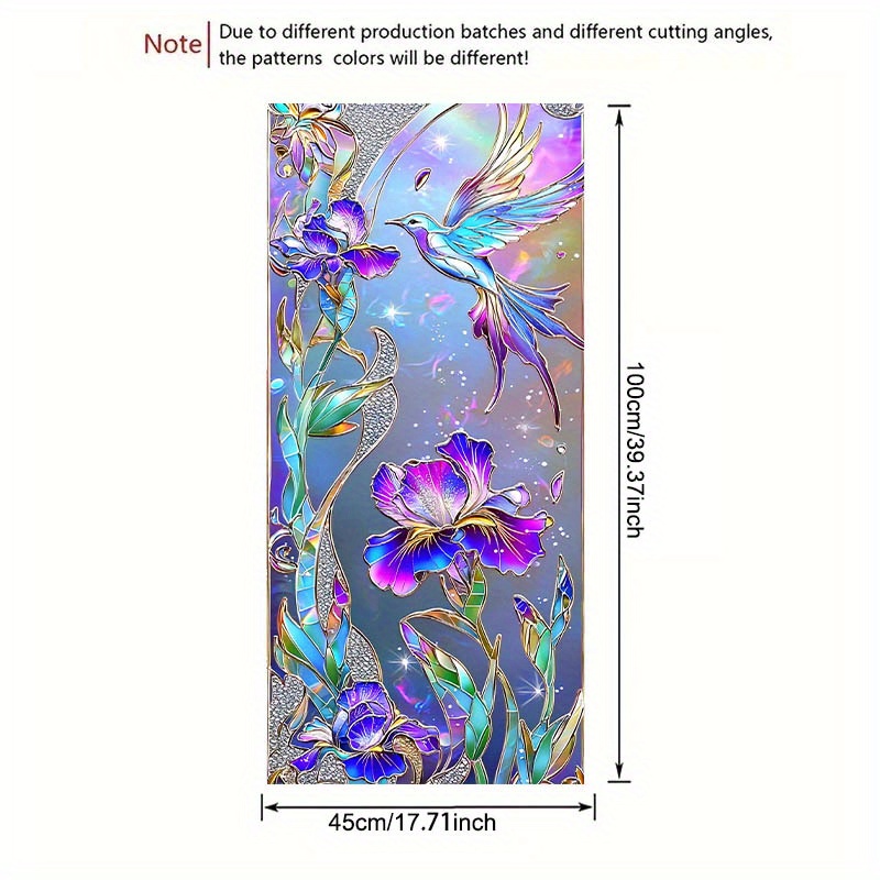 TEMU 1pc Film Adhésif Papillon Violet - Autocollant PVC Décoratif Amovible à Effet , 17.71x39.37 Pouces, pour Portes et Fenêtres de Cuisine Salle de