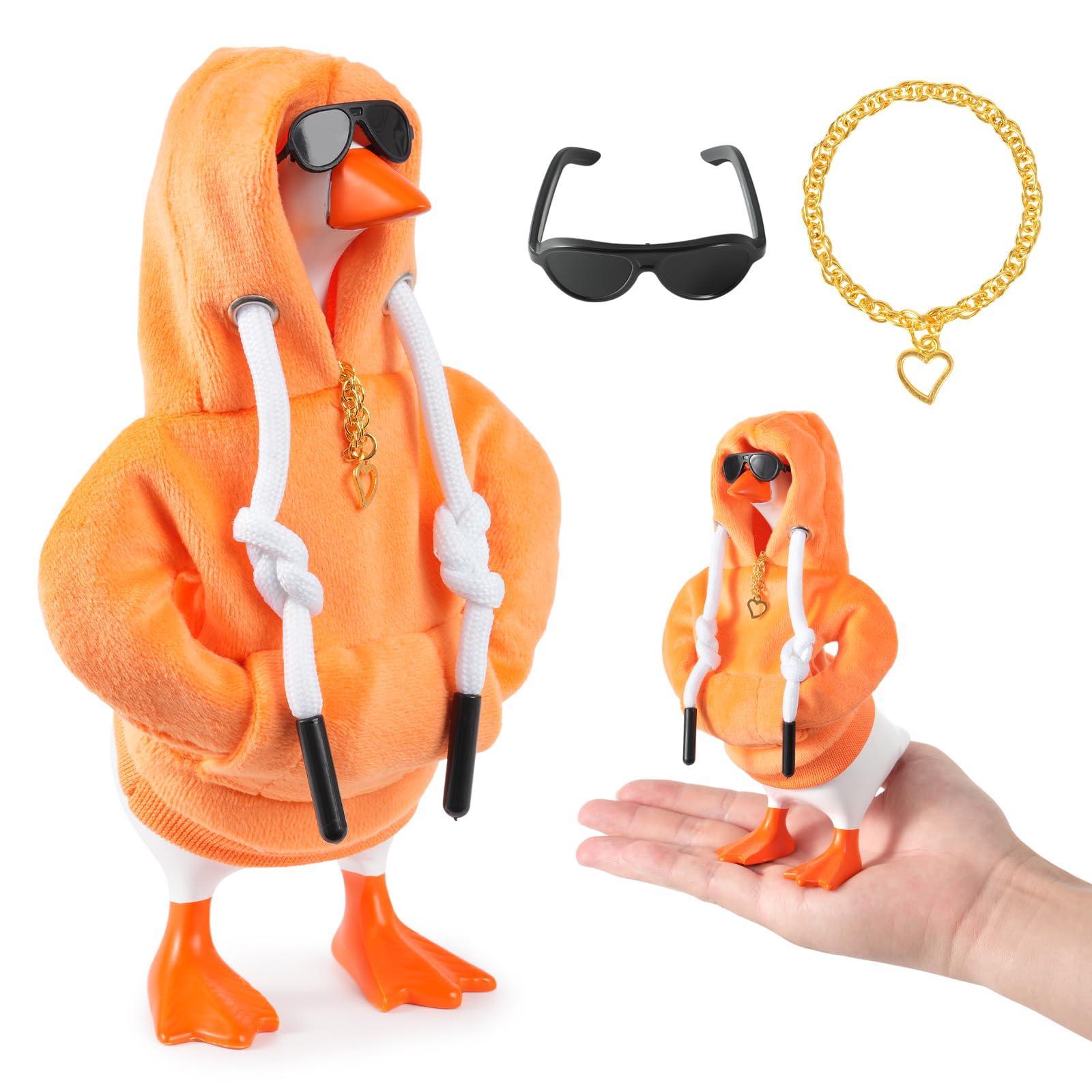 TEMU Tenues d'oie de bureau 7 pouces, mini vêtements d'oie de bureau, ensemble d'accessoires d'oie de bureau pour statue d'oie magnétique