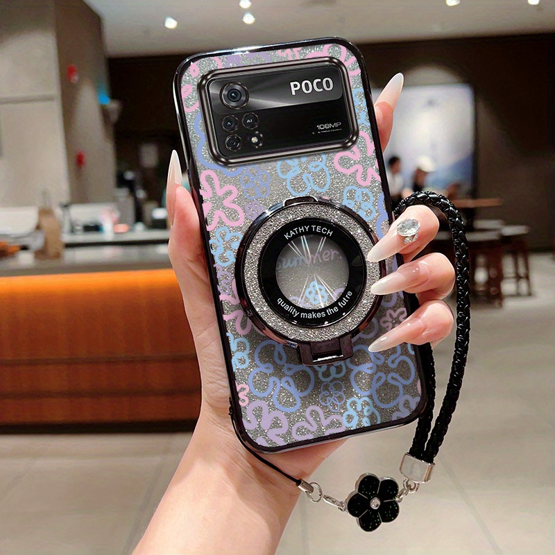 TEMU Phone Case: X4 Pro Flower Designed For Entertainment Featuring Comfortable Feel And Lightweight Compatible For Poco X4 Pro 5g