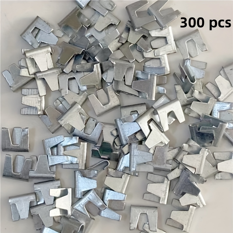 TEMU 300pcs Stainless Steel Pet Cage Fastening Clips, Cage Connectors, Cage Fastening Pieces, Suitable For Repairing And Assembling Small Pet Cages,