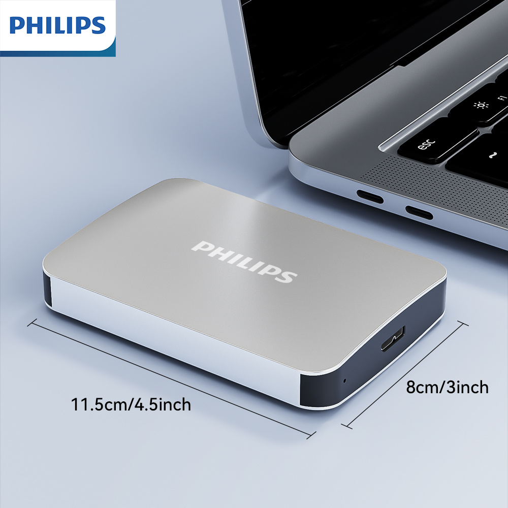 philips business-style large-capacity portable hard drive