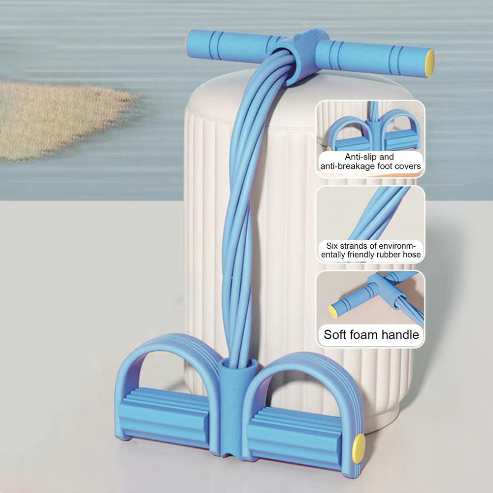 bands with handles for multifunctional yoga sit ups suitable for   men and women this   pedal   trainer features six strands of thickened rope designed for effective abdominal workouts Product details 6