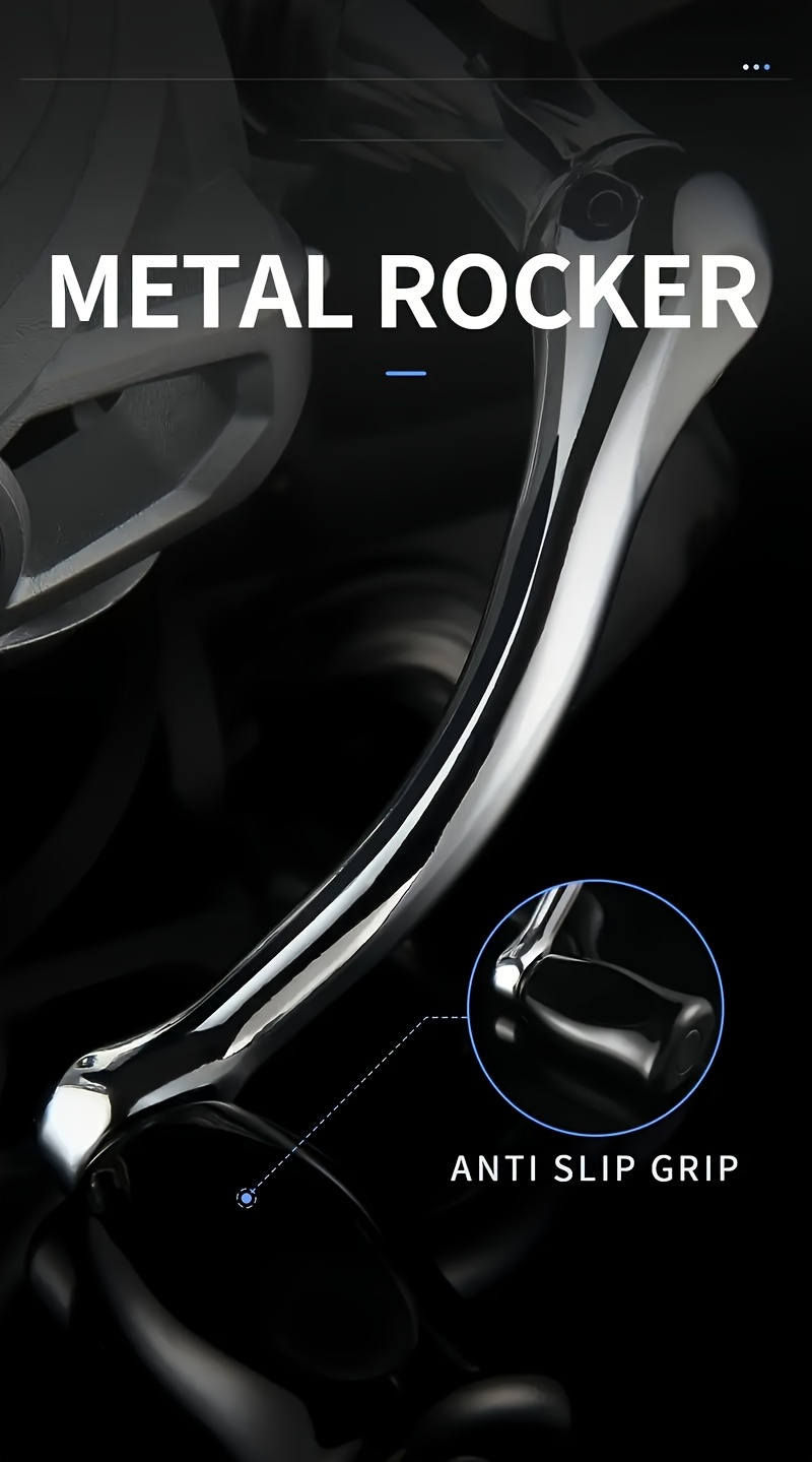 [Metal Fishing Reel] Metal Spinning Wheel with Swinging Arm Fishing Reel | Ergonomically Designed Handle, Durable Metal Arm, Suitable for Sea Fishing Rods, Freshwater and Saltwater Fishing | Made of Multi-Colored Stainless Steel and PA Body, Perfect Gift for Christmas, Valentine's Day, or Fishing Enthusiasts