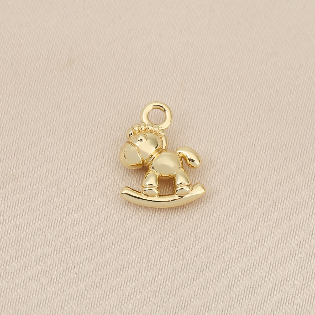 3pcs Exquisite Copper Tricycle-Shaped Pendant Set